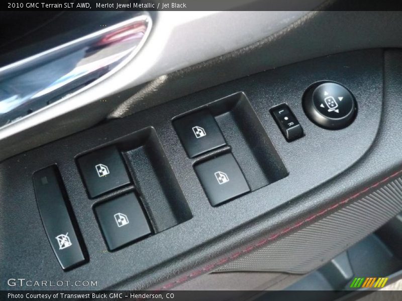 Merlot Jewel Metallic / Jet Black 2010 GMC Terrain SLT AWD