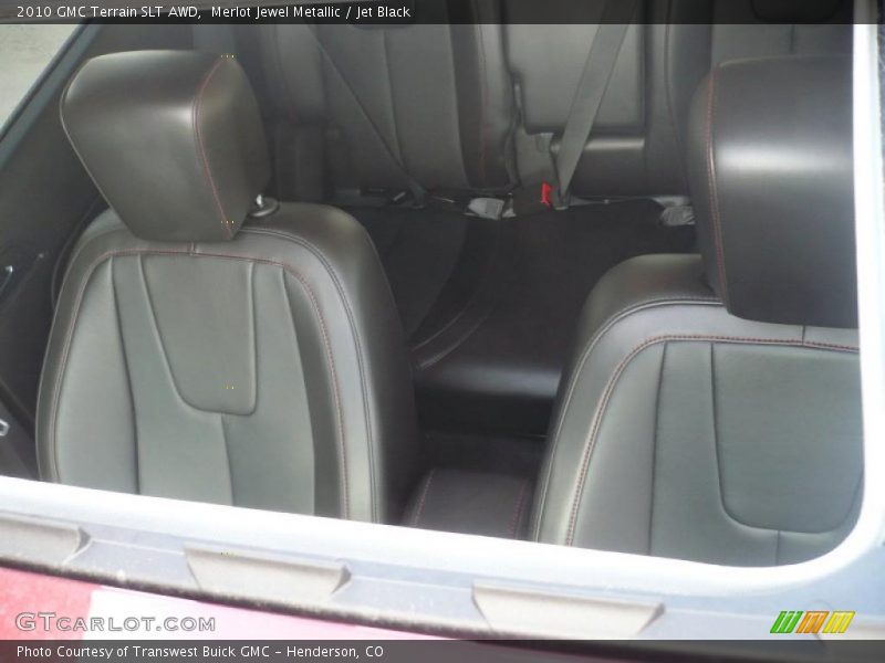 Merlot Jewel Metallic / Jet Black 2010 GMC Terrain SLT AWD
