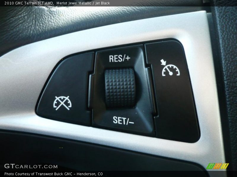 Merlot Jewel Metallic / Jet Black 2010 GMC Terrain SLT AWD