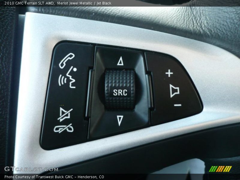 Merlot Jewel Metallic / Jet Black 2010 GMC Terrain SLT AWD