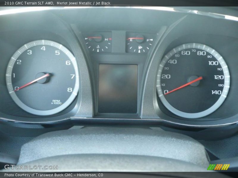 Merlot Jewel Metallic / Jet Black 2010 GMC Terrain SLT AWD
