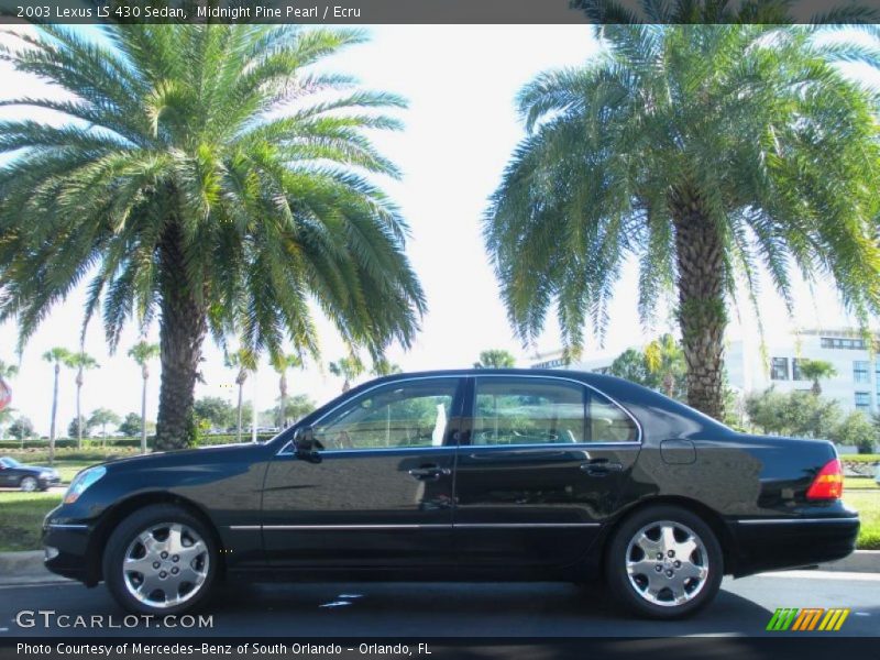 Midnight Pine Pearl / Ecru 2003 Lexus LS 430 Sedan
