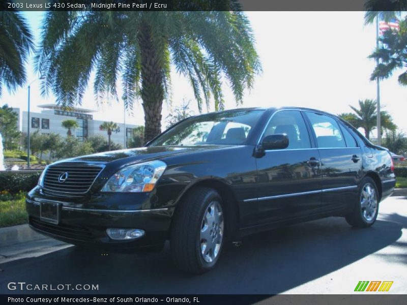 Midnight Pine Pearl / Ecru 2003 Lexus LS 430 Sedan