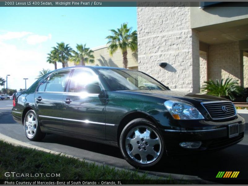 Midnight Pine Pearl / Ecru 2003 Lexus LS 430 Sedan