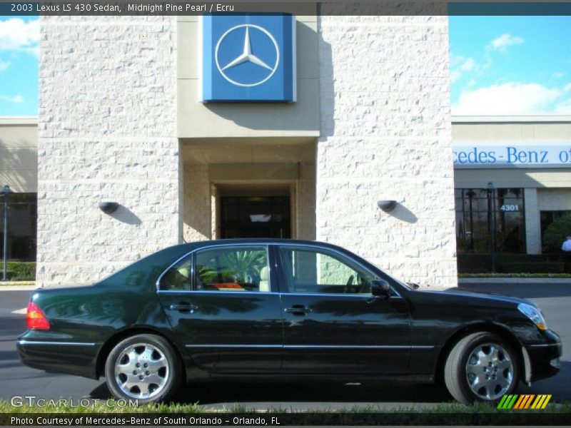 Midnight Pine Pearl / Ecru 2003 Lexus LS 430 Sedan