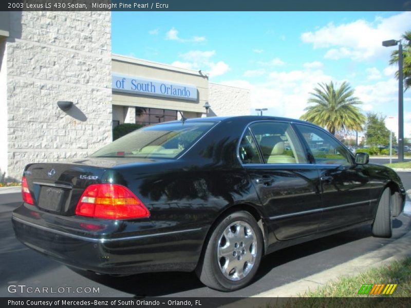 Midnight Pine Pearl / Ecru 2003 Lexus LS 430 Sedan