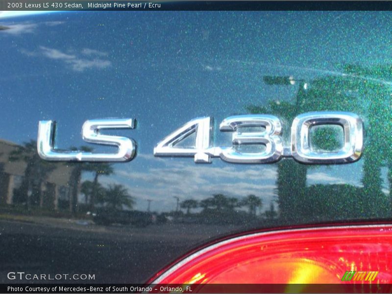 Midnight Pine Pearl / Ecru 2003 Lexus LS 430 Sedan