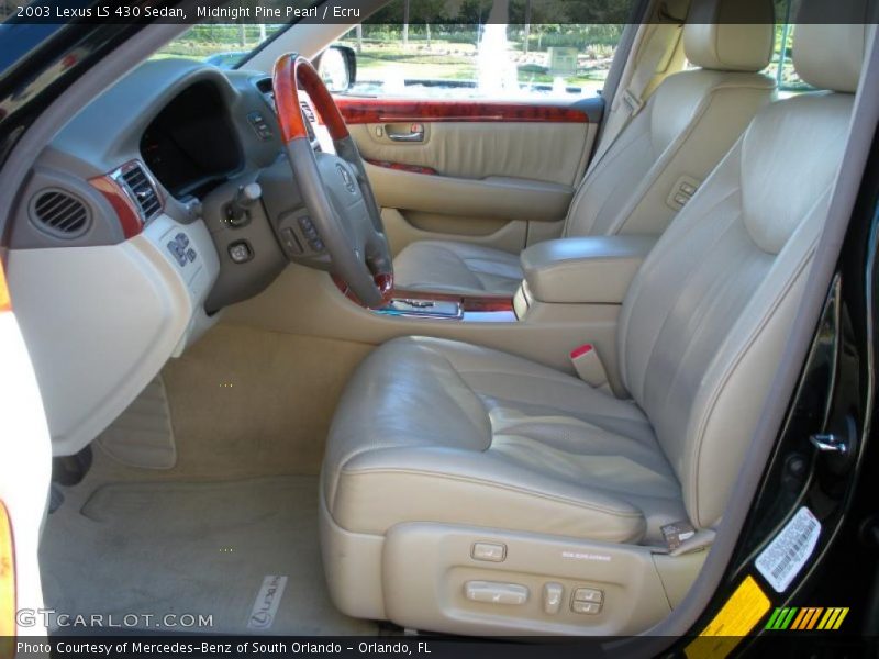Midnight Pine Pearl / Ecru 2003 Lexus LS 430 Sedan