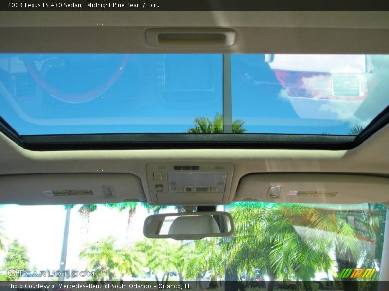 Midnight Pine Pearl / Ecru 2003 Lexus LS 430 Sedan