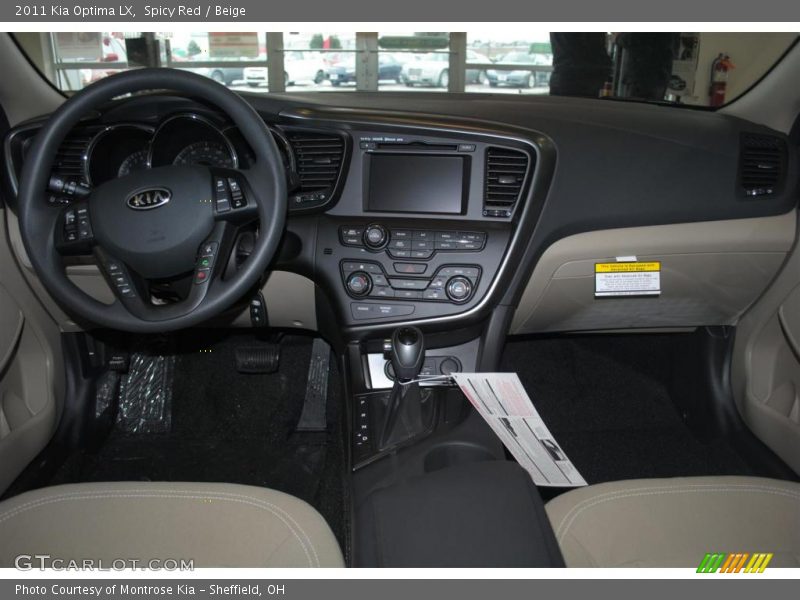 Spicy Red / Beige 2011 Kia Optima LX