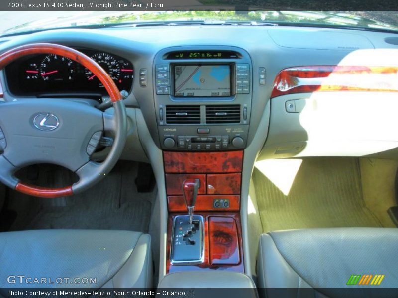 Midnight Pine Pearl / Ecru 2003 Lexus LS 430 Sedan