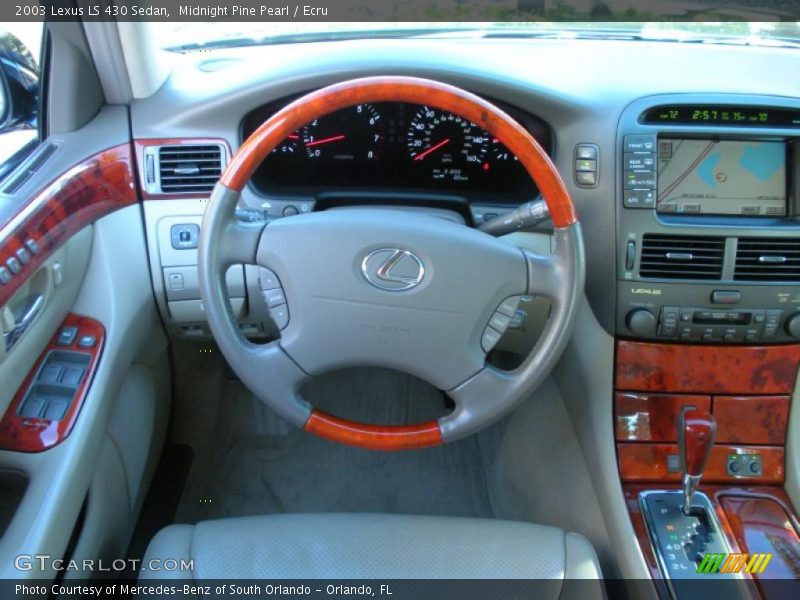 Midnight Pine Pearl / Ecru 2003 Lexus LS 430 Sedan