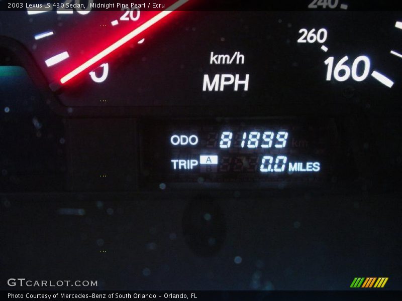 Midnight Pine Pearl / Ecru 2003 Lexus LS 430 Sedan