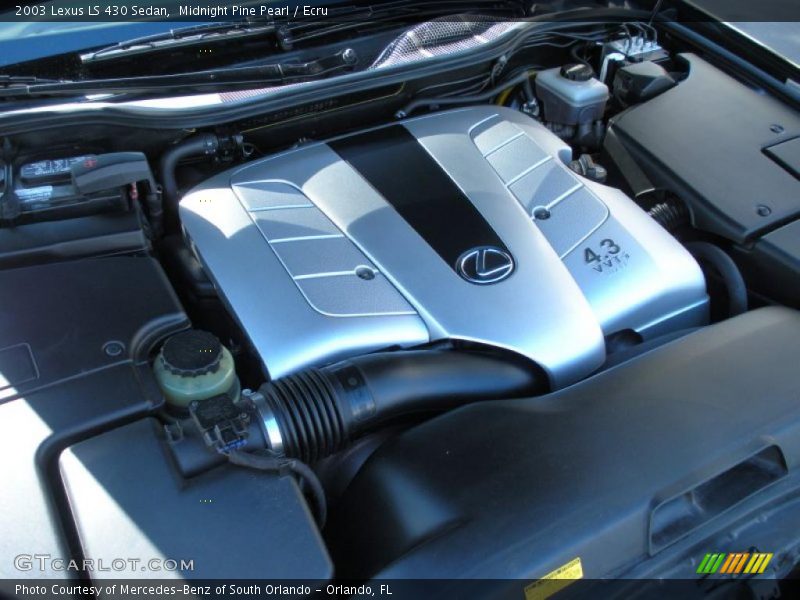 Midnight Pine Pearl / Ecru 2003 Lexus LS 430 Sedan