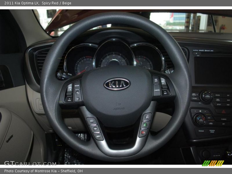 Spicy Red / Beige 2011 Kia Optima LX