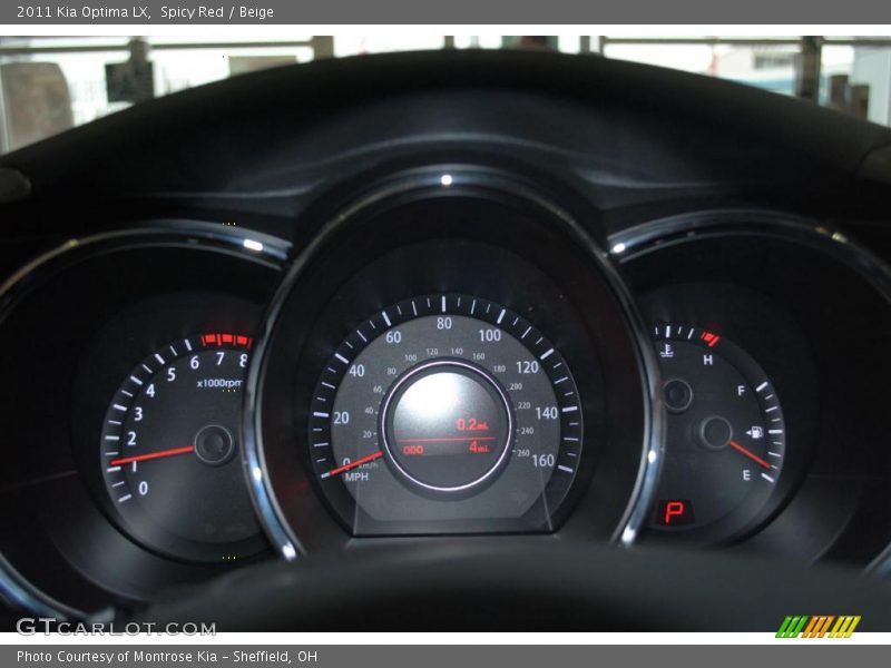 Spicy Red / Beige 2011 Kia Optima LX
