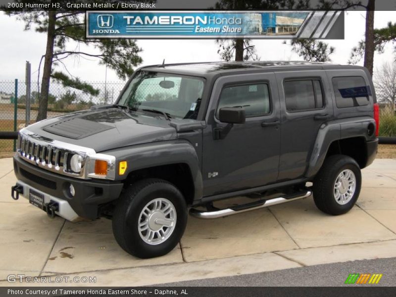 Graphite Metallic / Ebony Black 2008 Hummer H3