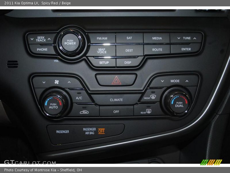 Spicy Red / Beige 2011 Kia Optima LX