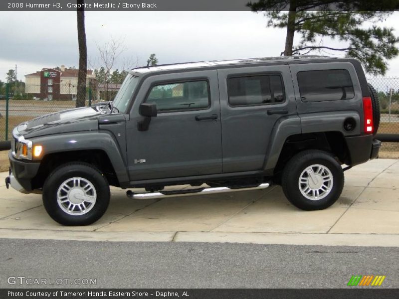 Graphite Metallic / Ebony Black 2008 Hummer H3