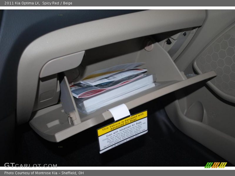 Spicy Red / Beige 2011 Kia Optima LX