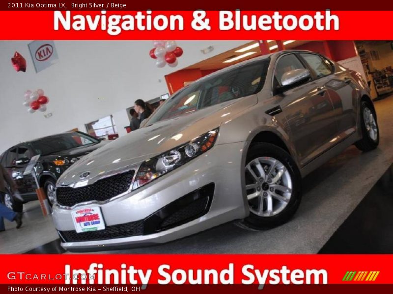 Bright Silver / Beige 2011 Kia Optima LX