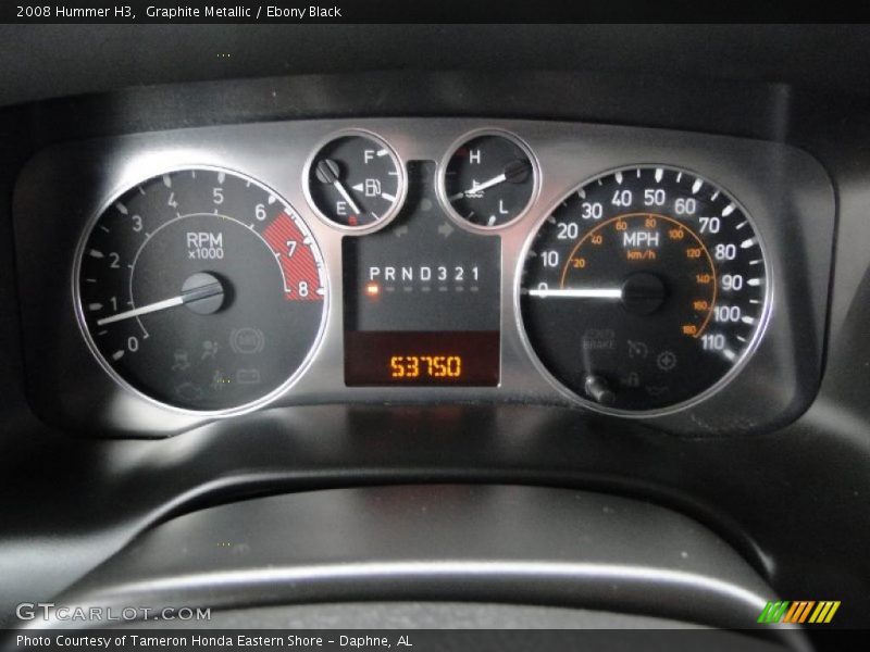 Graphite Metallic / Ebony Black 2008 Hummer H3