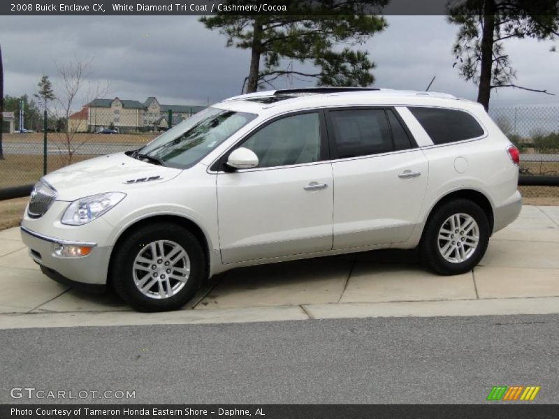 White Diamond Tri Coat / Cashmere/Cocoa 2008 Buick Enclave CX