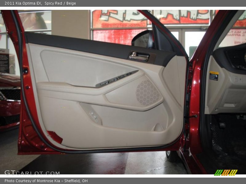 Spicy Red / Beige 2011 Kia Optima EX
