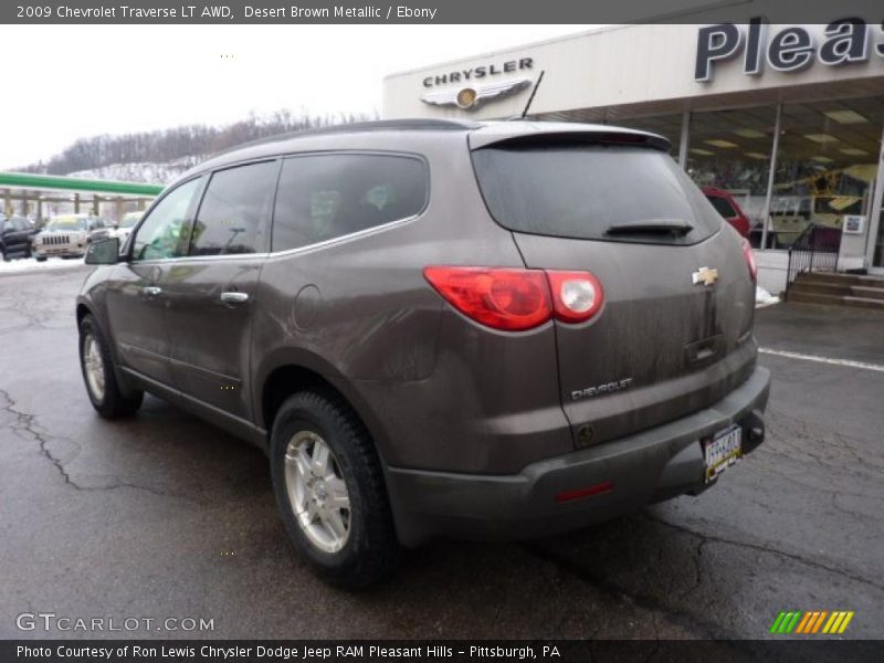 Desert Brown Metallic / Ebony 2009 Chevrolet Traverse LT AWD