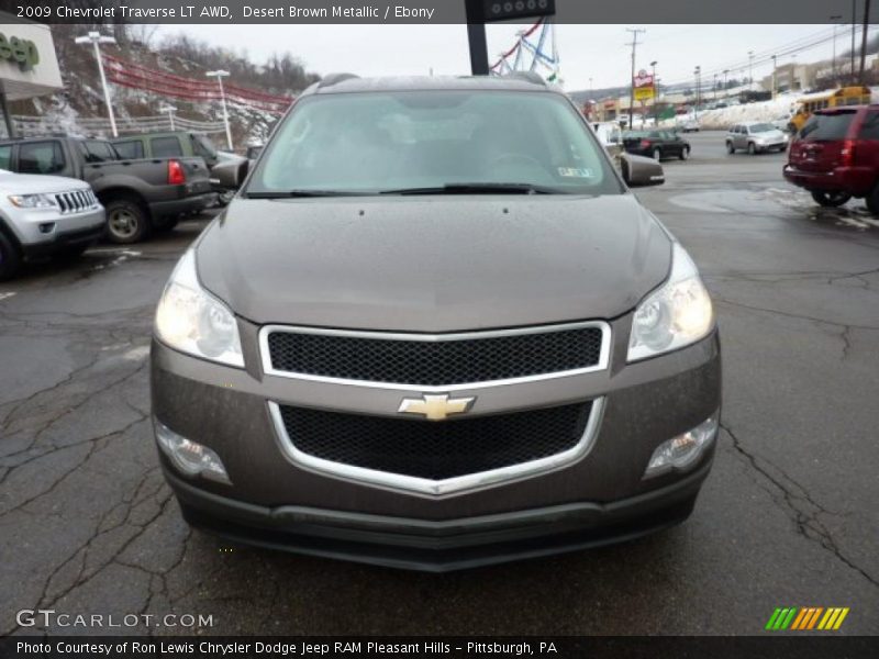 Desert Brown Metallic / Ebony 2009 Chevrolet Traverse LT AWD