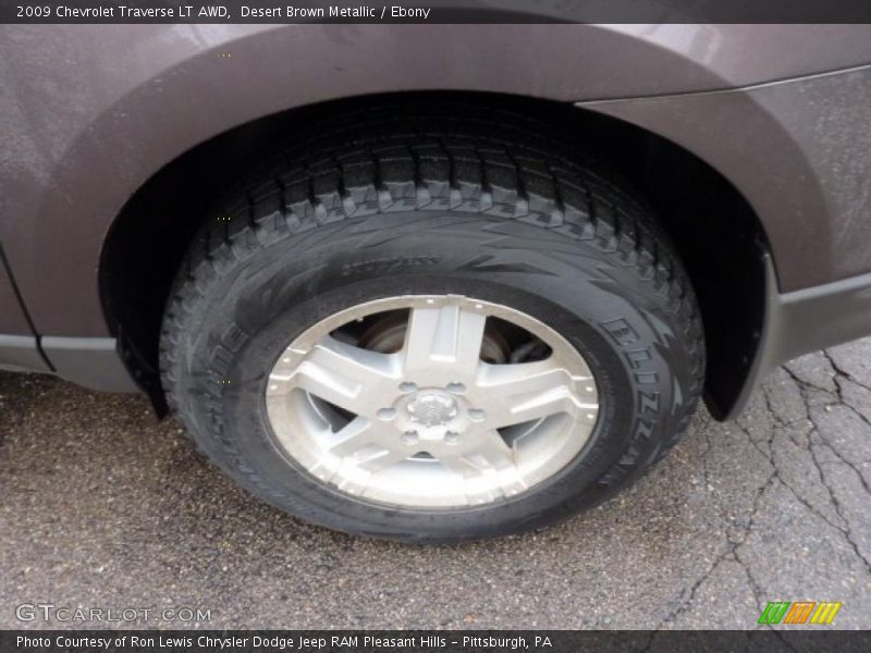 Desert Brown Metallic / Ebony 2009 Chevrolet Traverse LT AWD