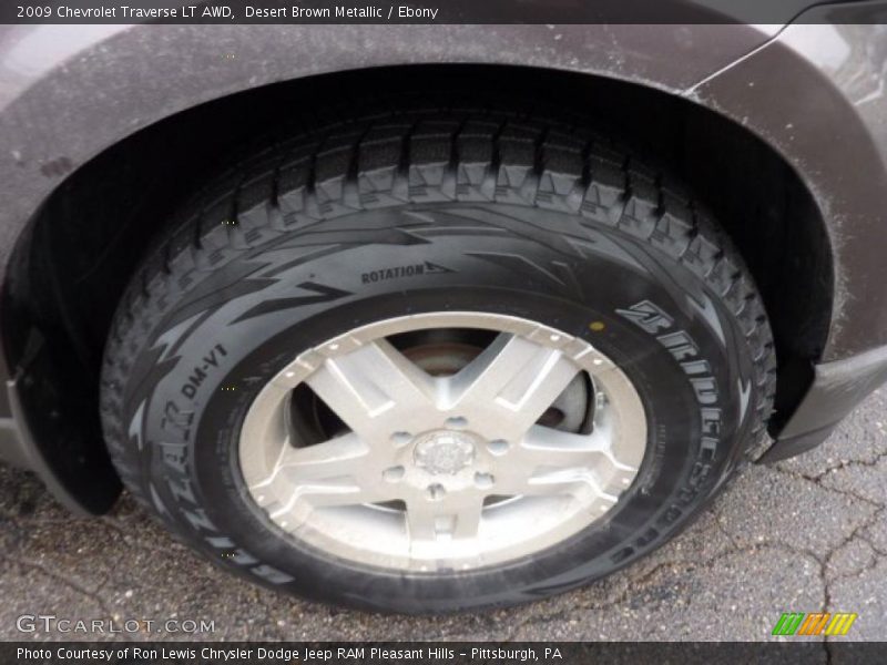 Desert Brown Metallic / Ebony 2009 Chevrolet Traverse LT AWD