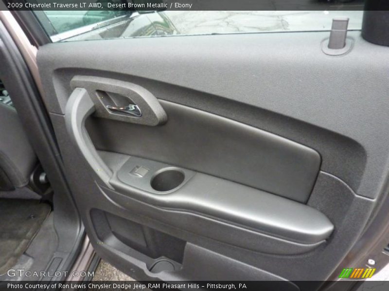 Desert Brown Metallic / Ebony 2009 Chevrolet Traverse LT AWD