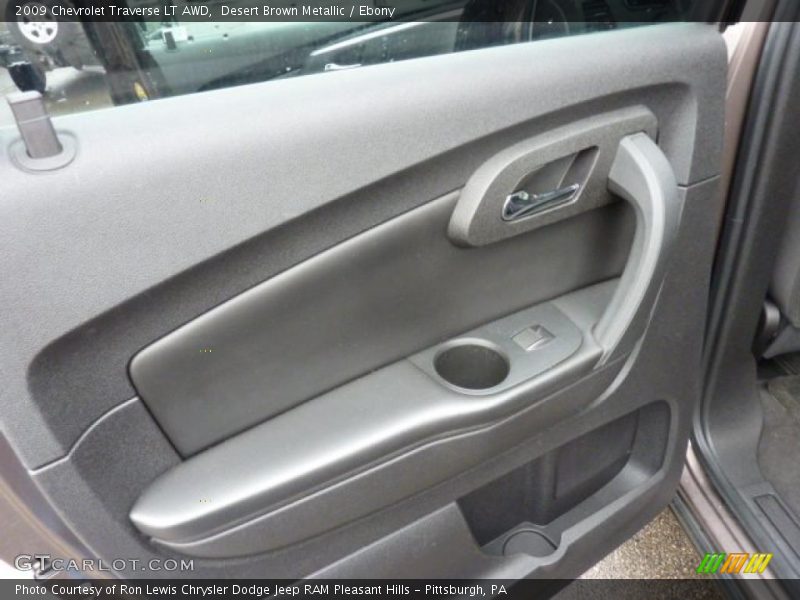 Desert Brown Metallic / Ebony 2009 Chevrolet Traverse LT AWD