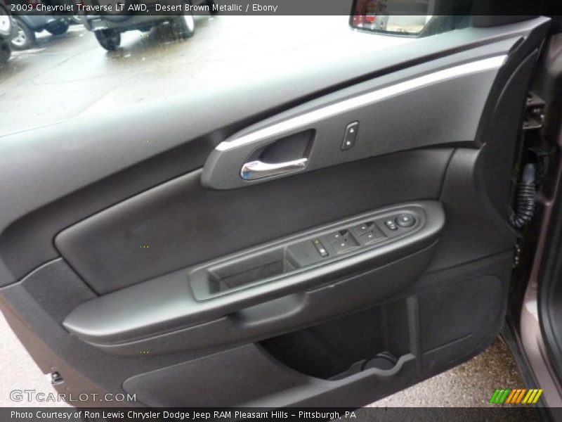 Desert Brown Metallic / Ebony 2009 Chevrolet Traverse LT AWD