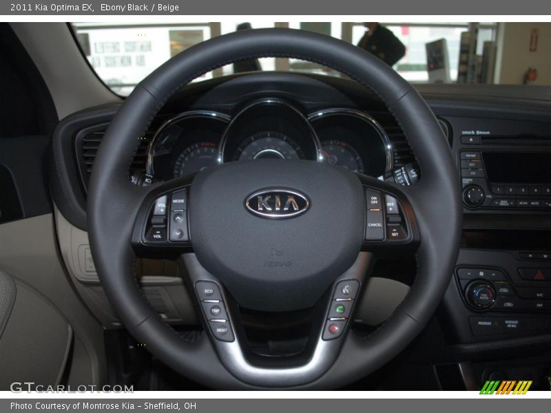 Ebony Black / Beige 2011 Kia Optima EX
