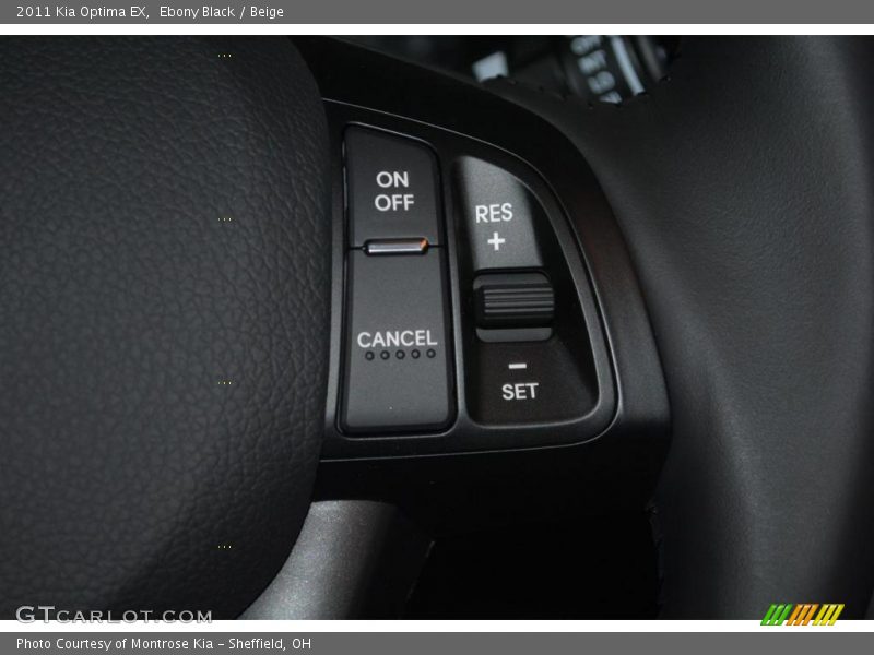 Ebony Black / Beige 2011 Kia Optima EX