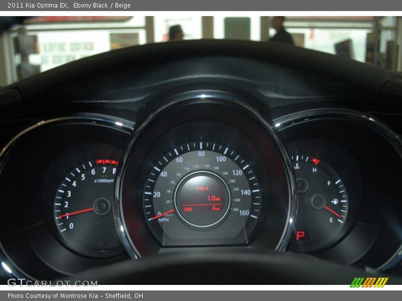 Ebony Black / Beige 2011 Kia Optima EX