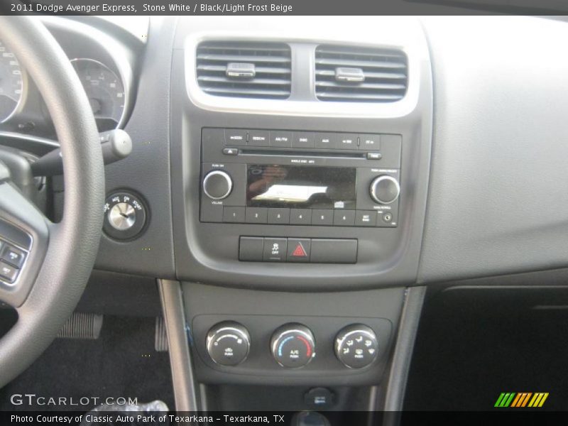 Stone White / Black/Light Frost Beige 2011 Dodge Avenger Express