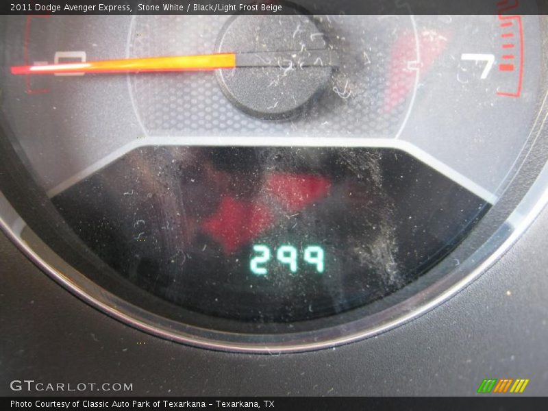 Stone White / Black/Light Frost Beige 2011 Dodge Avenger Express