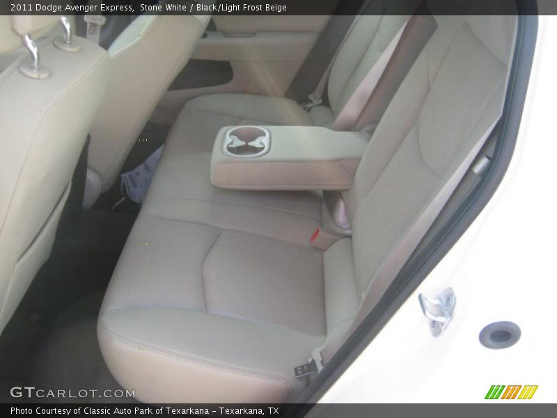 Stone White / Black/Light Frost Beige 2011 Dodge Avenger Express