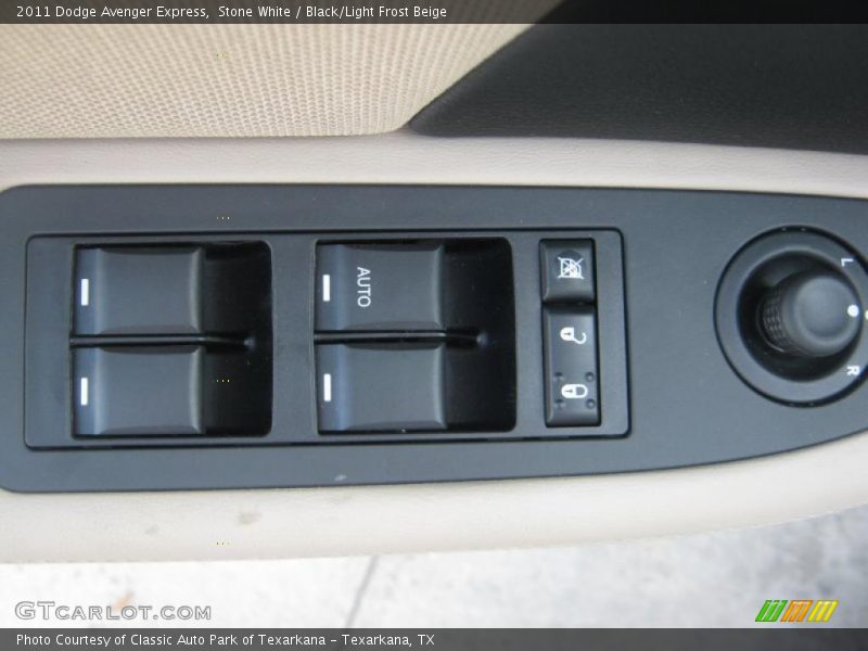 Stone White / Black/Light Frost Beige 2011 Dodge Avenger Express