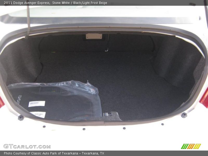 Stone White / Black/Light Frost Beige 2011 Dodge Avenger Express