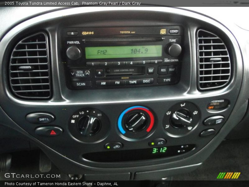 Controls of 2005 Tundra Limited Access Cab