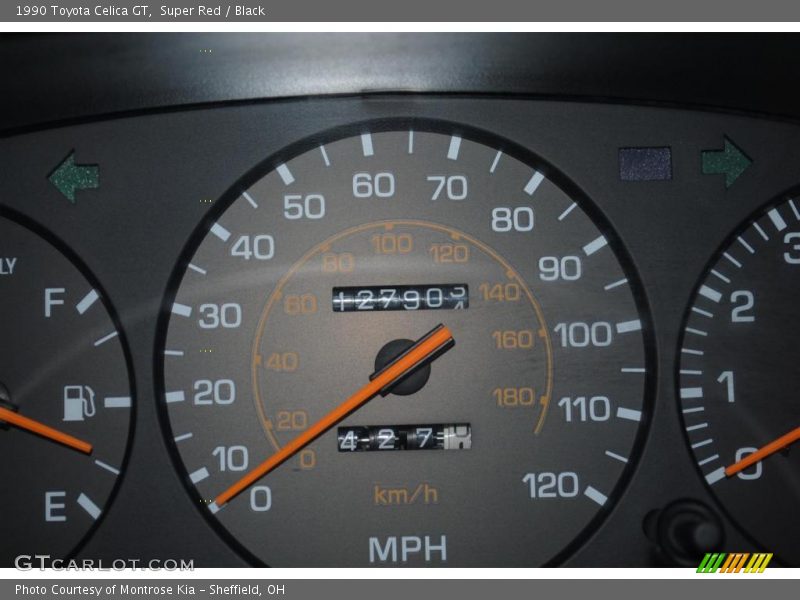 Super Red / Black 1990 Toyota Celica GT