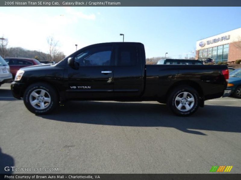 Galaxy Black / Graphite/Titanium 2006 Nissan Titan SE King Cab