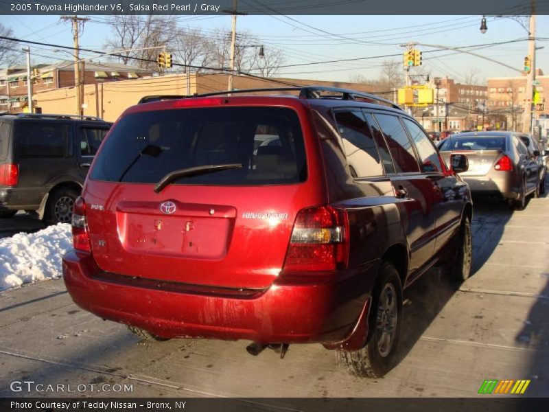 Salsa Red Pearl / Gray 2005 Toyota Highlander V6