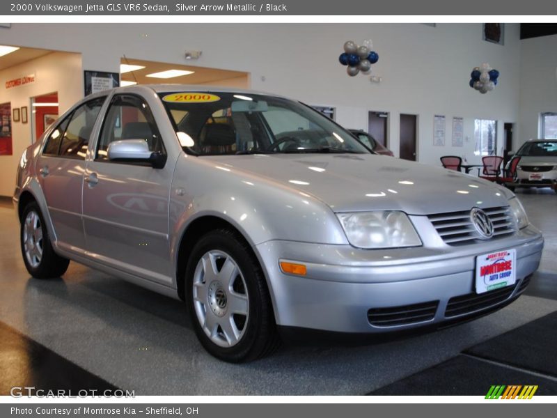 Silver Arrow Metallic / Black 2000 Volkswagen Jetta GLS VR6 Sedan