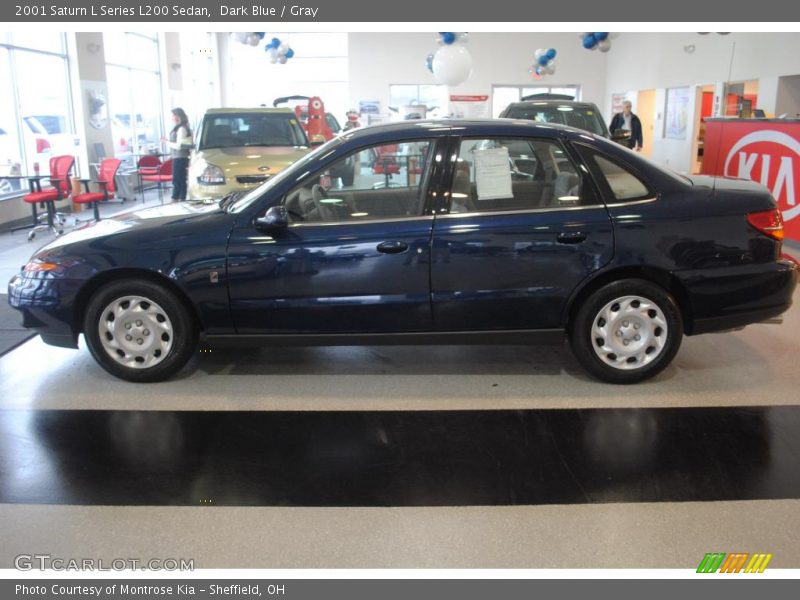 Dark Blue / Gray 2001 Saturn L Series L200 Sedan