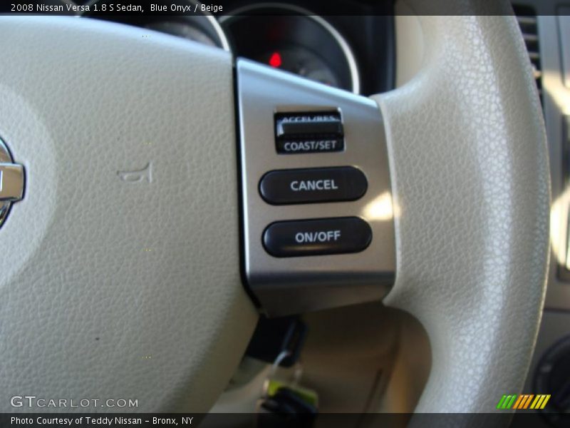 Blue Onyx / Beige 2008 Nissan Versa 1.8 S Sedan